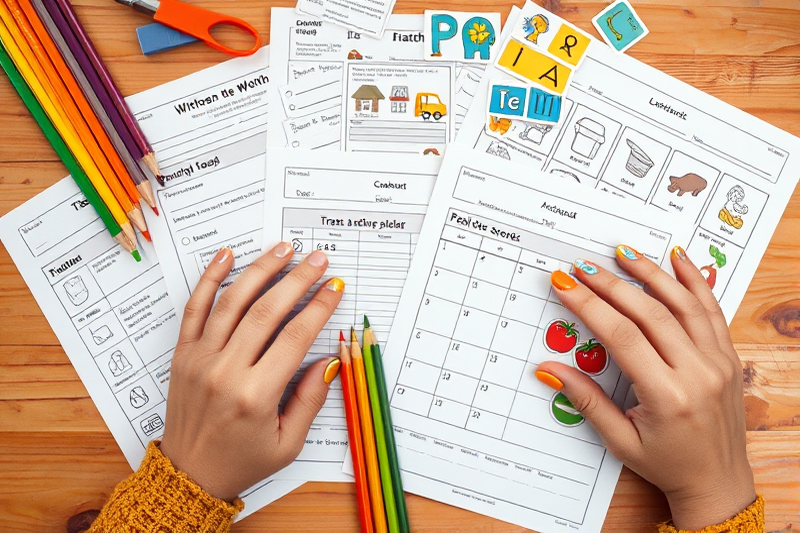 easy homeschool printables activities games — Easy Homeschool Printables Activities Games (the finished result)
