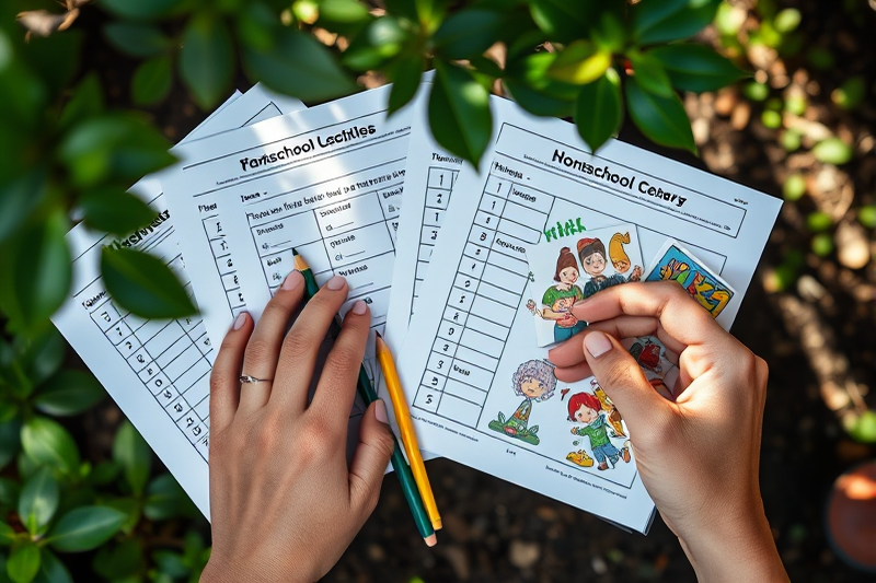 homeschool printables lesson on a budget — Homeschool Printables Lesson On A Budget (the finished result)