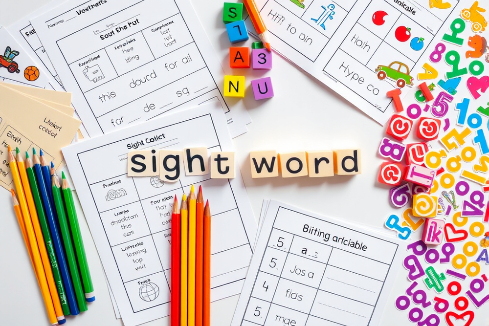 sight word printables — Sight Word Printables (the finished result)