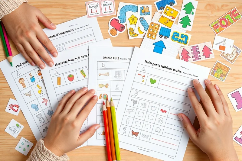 basic kindergarten worksheets for small spaces — Basic Kindergarten Worksheets For Small Spaces (the finished result)