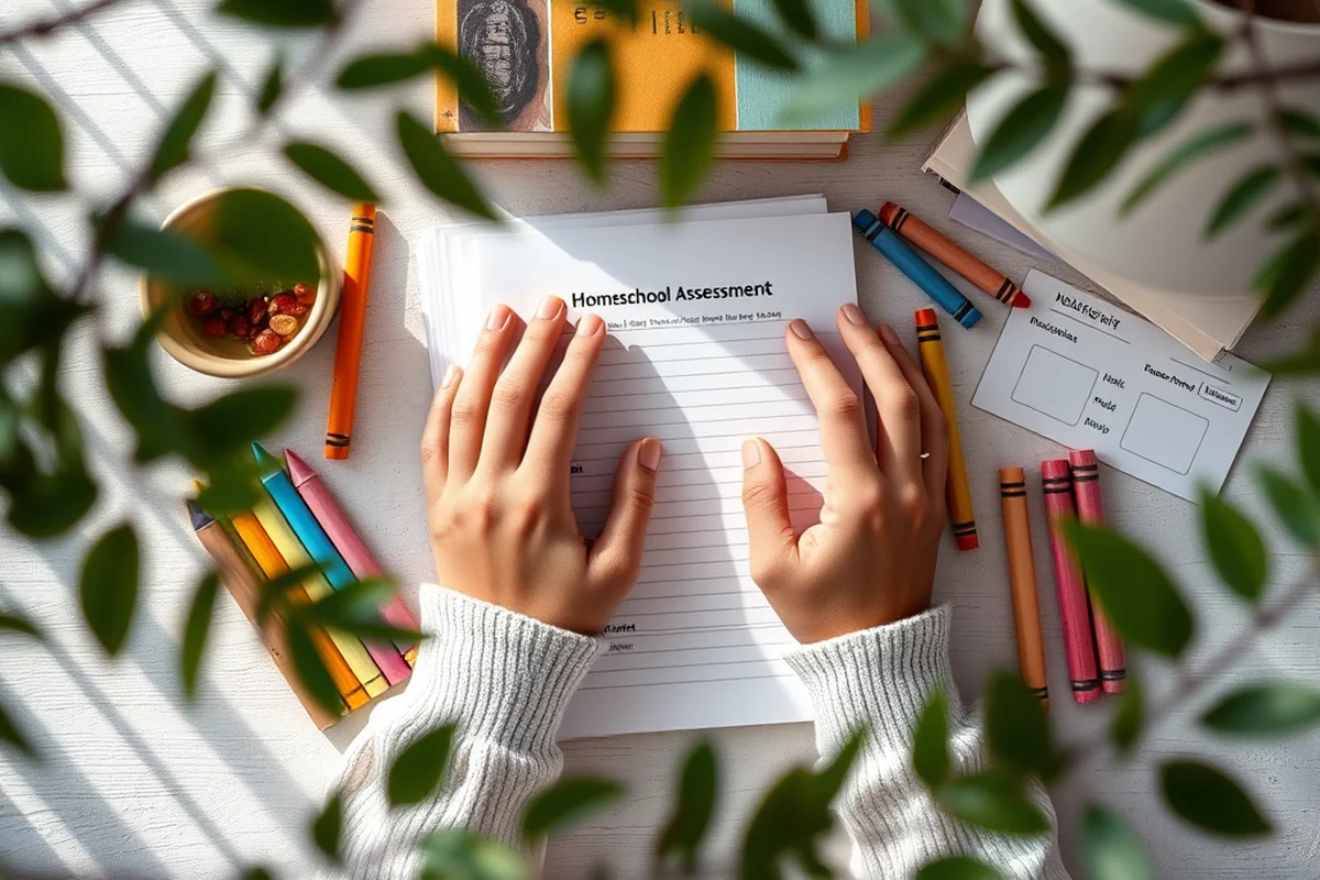 easy homeschool printables assessment — Easy Homeschool Printables Assessment (the finished result)
