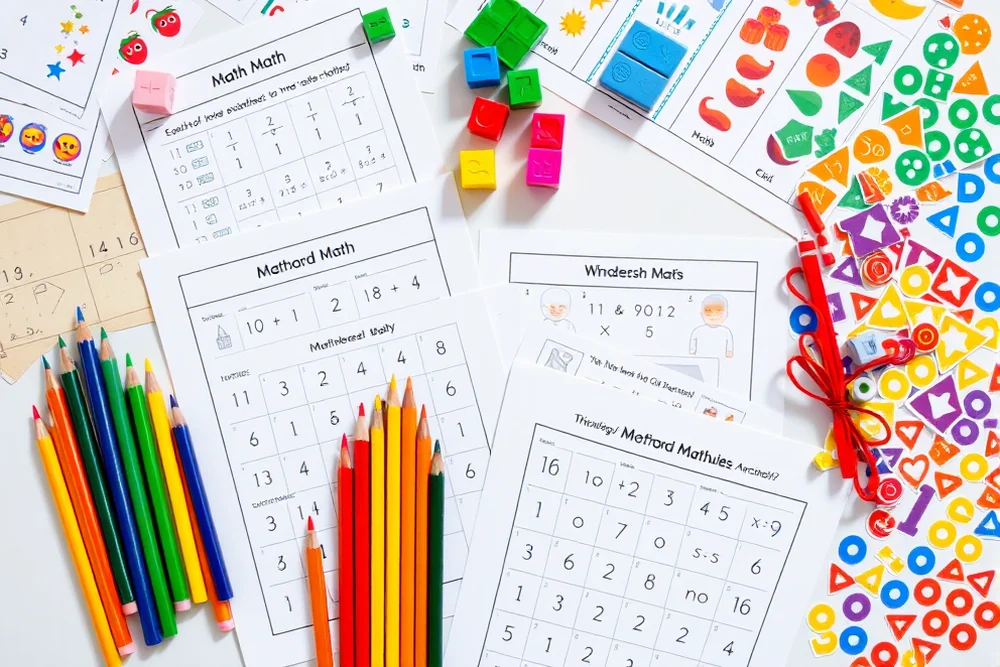 easy kindergarten worksheets math — Easy Kindergarten Worksheets Math (the finished result)