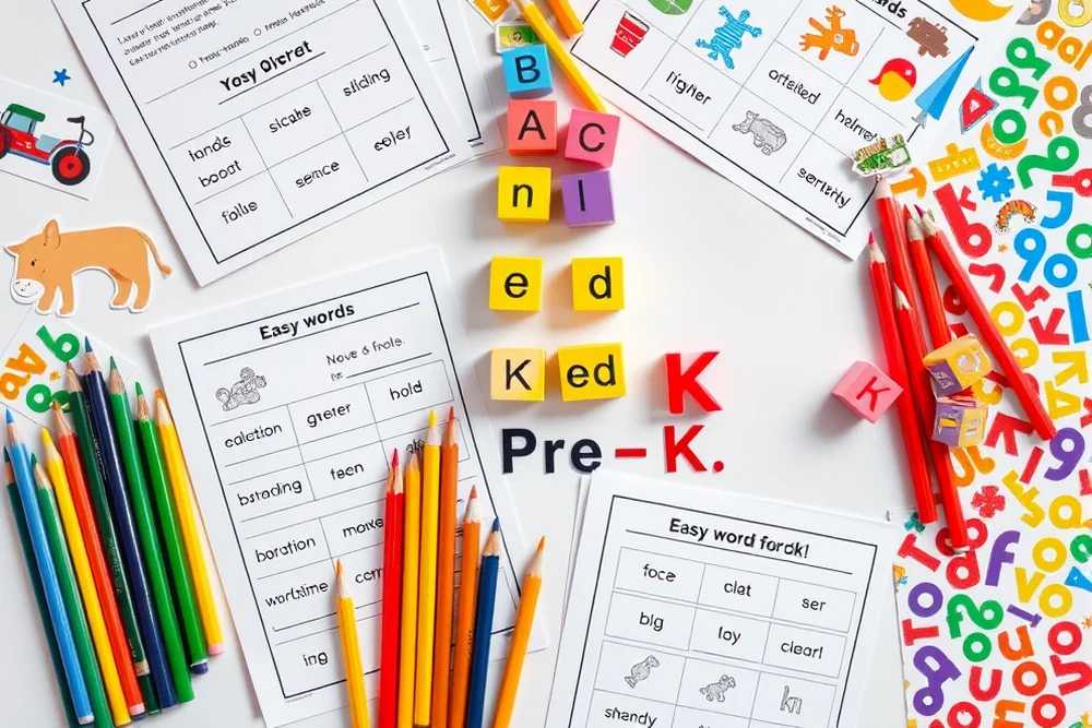 easy words for pre k — Easy Words For Pre K (the finished result)