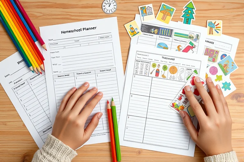 homeschool planner for 2 kids examples — Homeschool Planner For 2 Kids Examples (the finished result)