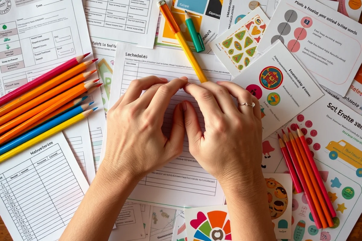 homeschool printables lesson plans schedules for small spaces — Homeschool Printables Lesson Plans Schedules For Small Spaces (the finished result)