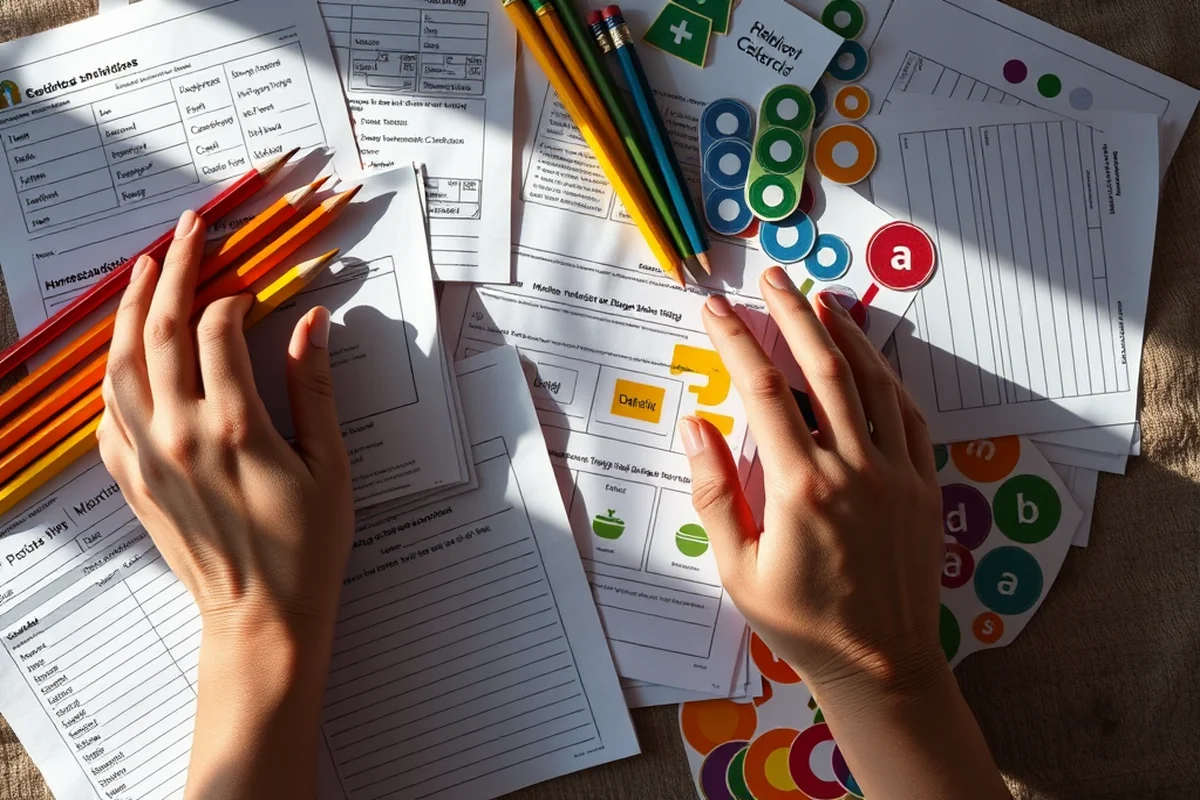homeschool printables progress assessment for beginners â Homeschool Printables Progress Assessment For Beginners (the finished result)