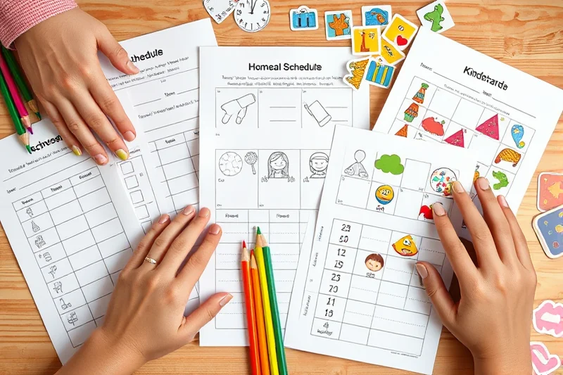 homeschool schedule template kindergarten ā Homeschool Schedule Template Kindergarten (the finished result)