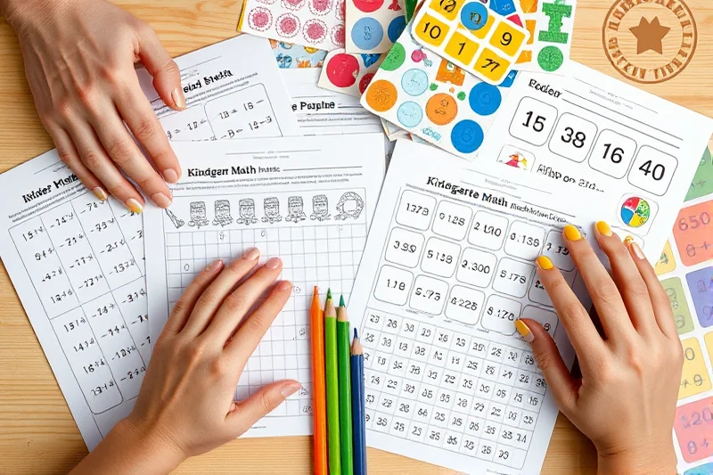 kindergarten math worksheets examples — Kindergarten Math Worksheets Examples (the finished result)