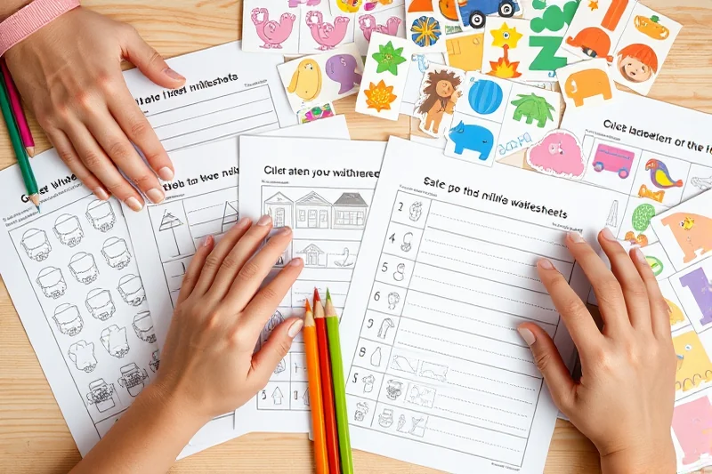 kindergarten worksheets step by step — Kindergarten Worksheets Step By Step (the finished result)