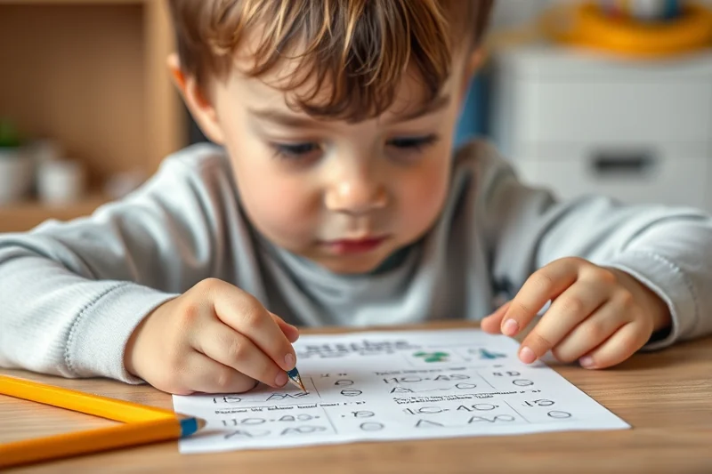 simple kindergarten worksheets math — Simple Kindergarten Worksheets Math (step by step)