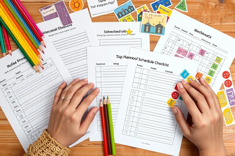 top homeschool schedule checklist — Top Homeschool Schedule Checklist (the finished result)