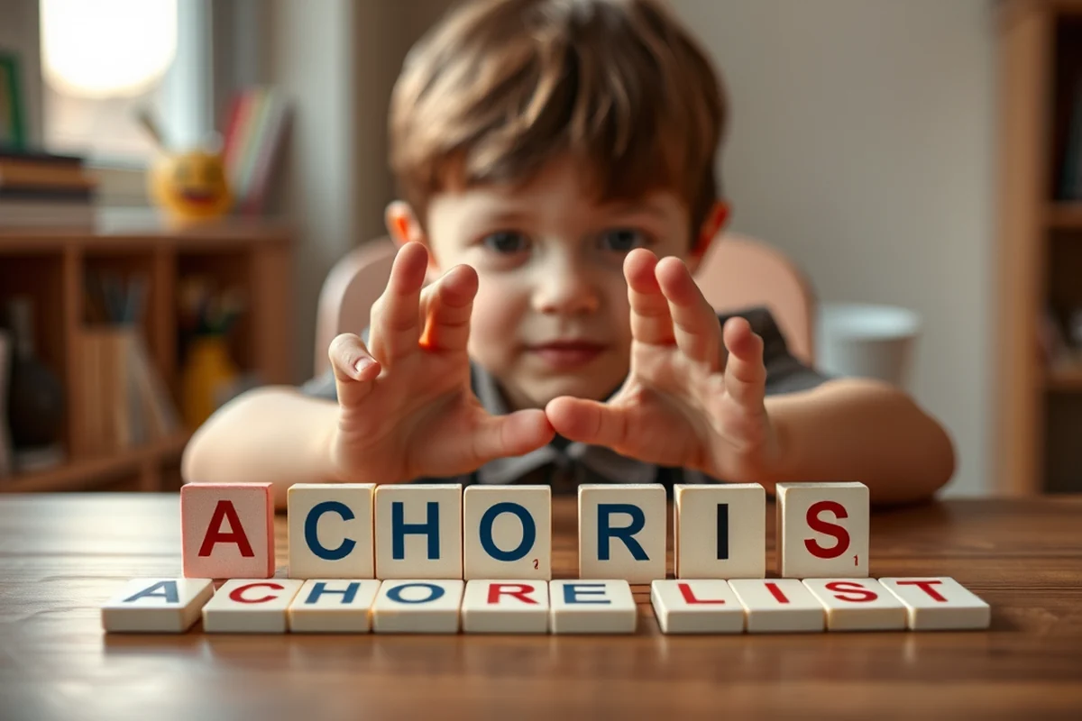 a chore list — A Chore List (step by step)