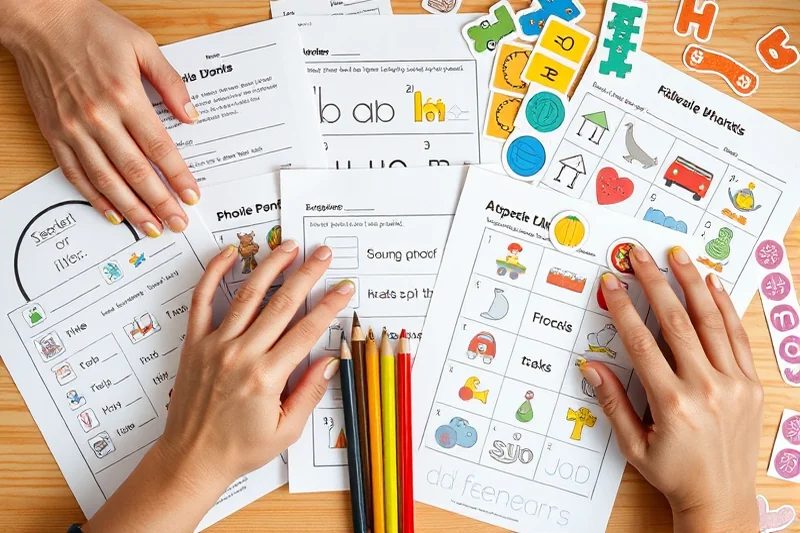 cheap phonics activities tips — Cheap Phonics Activities Tips (the finished result)