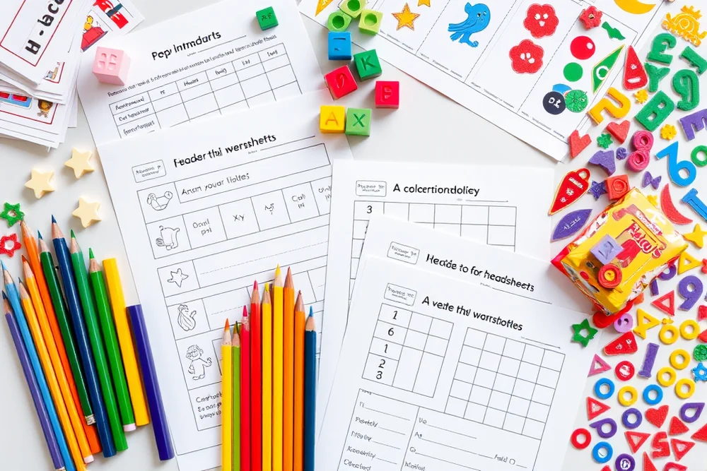 easy kindergarten worksheets free printable — Easy Kindergarten Worksheets Free Printable (the finished result)