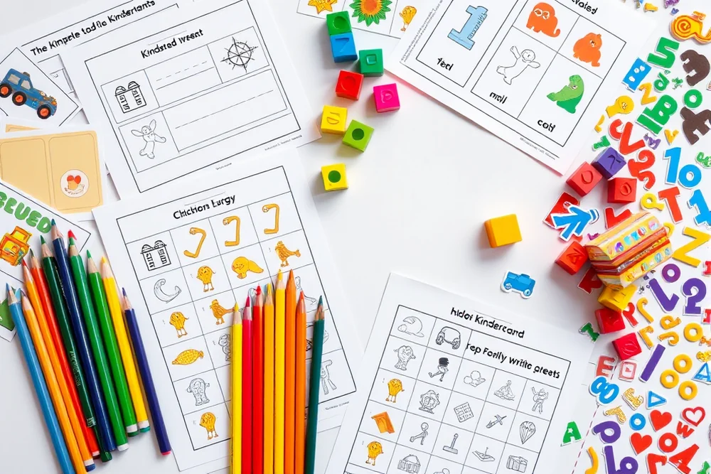free kindergarten printables β Free Kindergarten Printables (the finished result)
