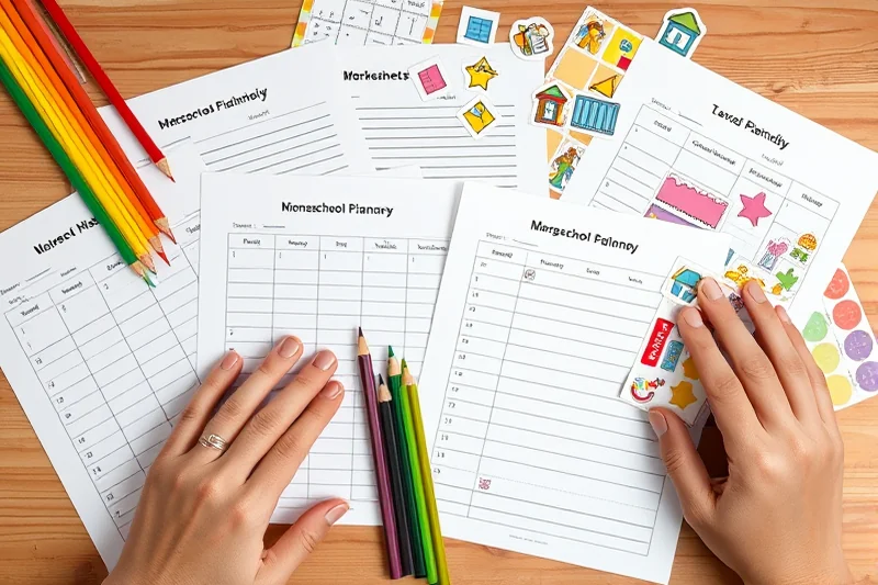 free printable homeschool schedule planner — Free Printable Homeschool Schedule Planner (the finished result)