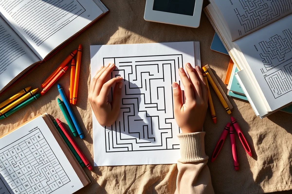 free printable mazes for kids — Free Printable Mazes For Kids (the finished result)
