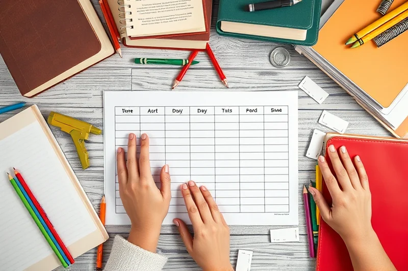 homeschool daily schedule template — Homeschool Daily Schedule Template (the finished result)