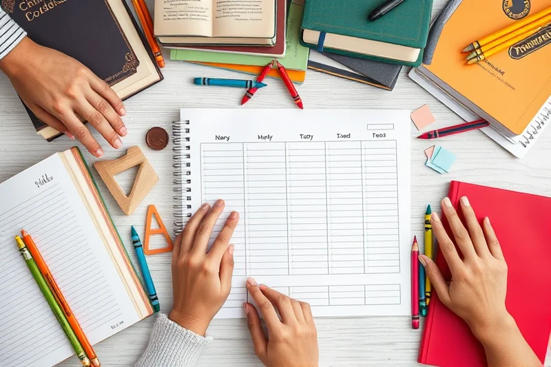 homeschool weekly planner template — Homeschool Weekly Planner Template (the finished result)