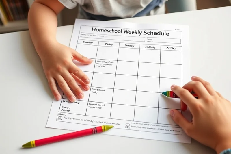 homeschool weekly schedule printable — Homeschool Weekly Schedule Printable (step by step)