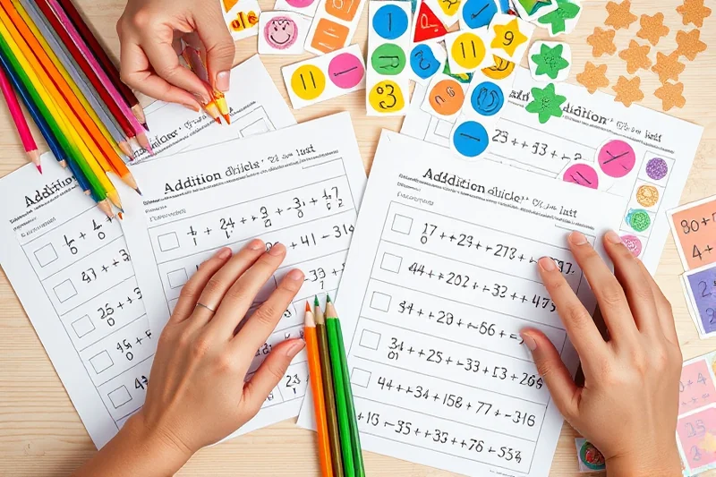 addition worksheets for kindergarten list β Addition Worksheets For Kindergarten List (the finished result)