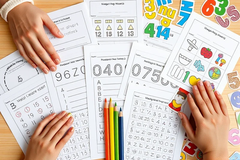free preschool printables numbers — Free Preschool Printables Numbers (the finished result)