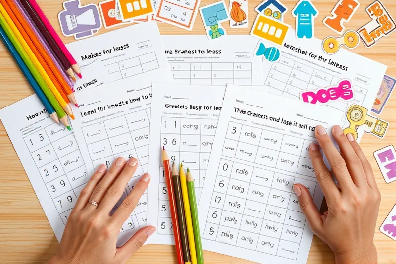 greatest to least worksheets for kindergarten reviews — Greatest To Least Worksheets For Kindergarten Reviews (the finished result)