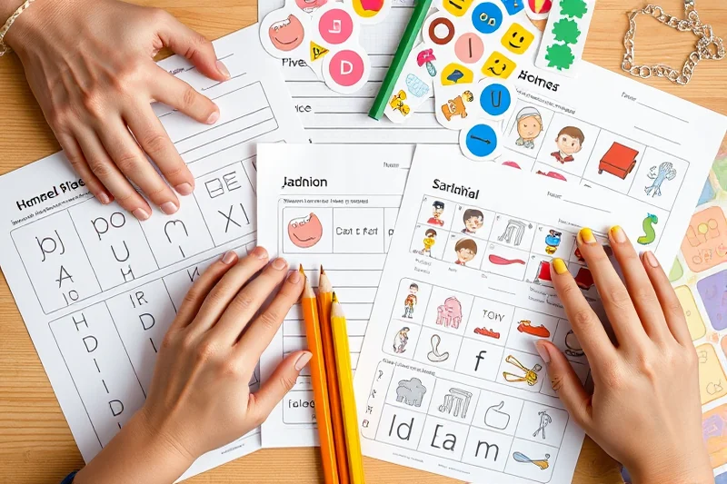 homeschool kindergarten worksheets phonics — Homeschool Kindergarten Worksheets Phonics (the finished result)