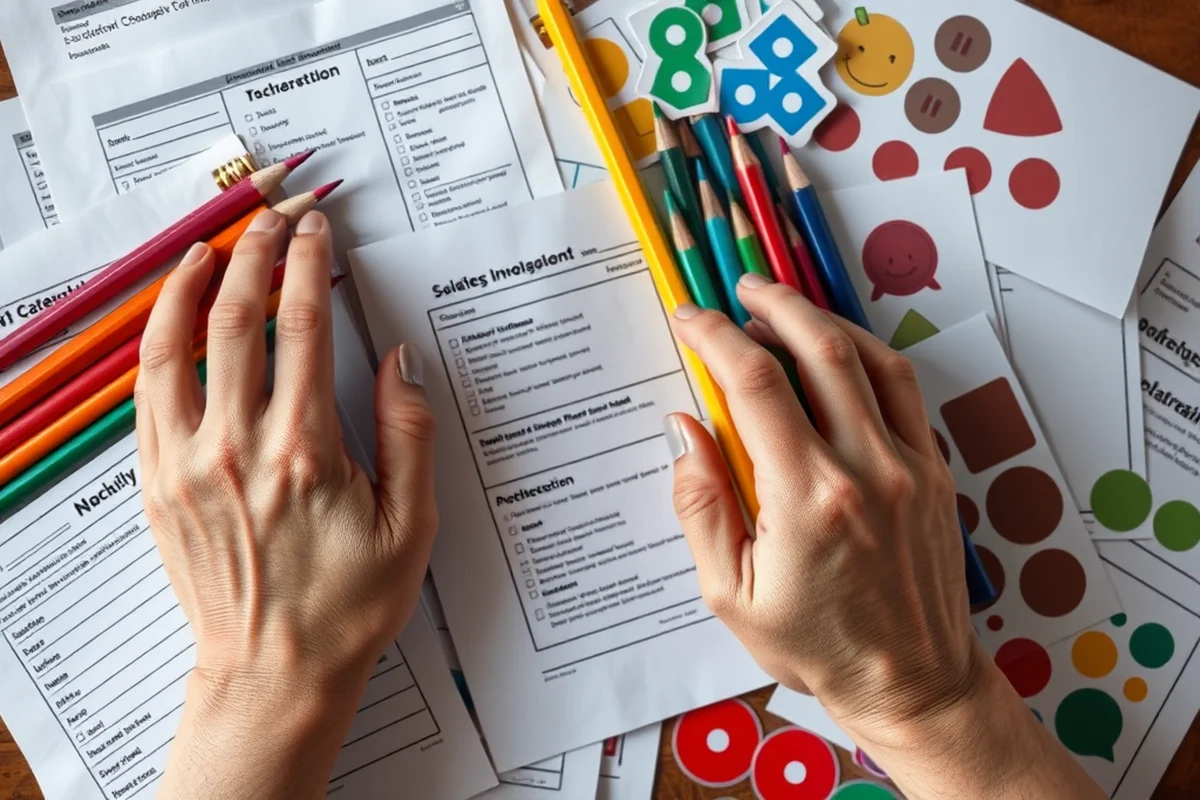 homeschool printables lesson checklist — Homeschool Printables Lesson Checklist (the finished result)