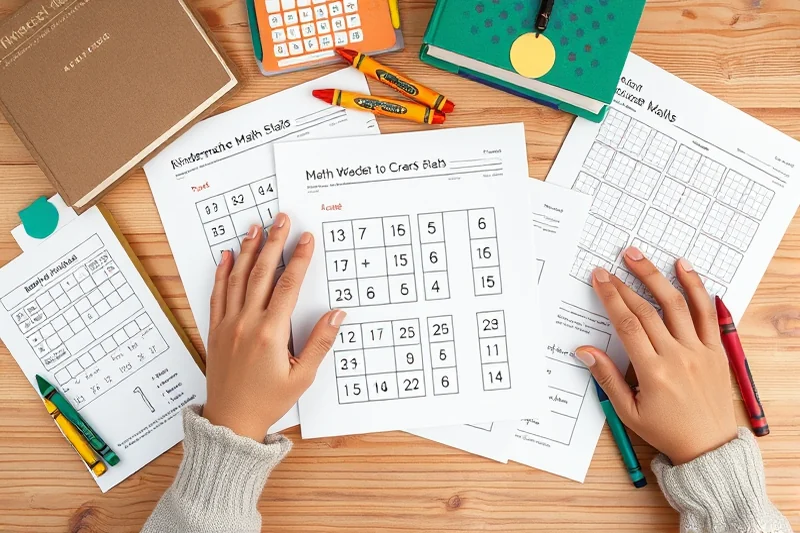 kindergarten math worksheets for beginners — Kindergarten Math Worksheets For Beginners (the finished result)