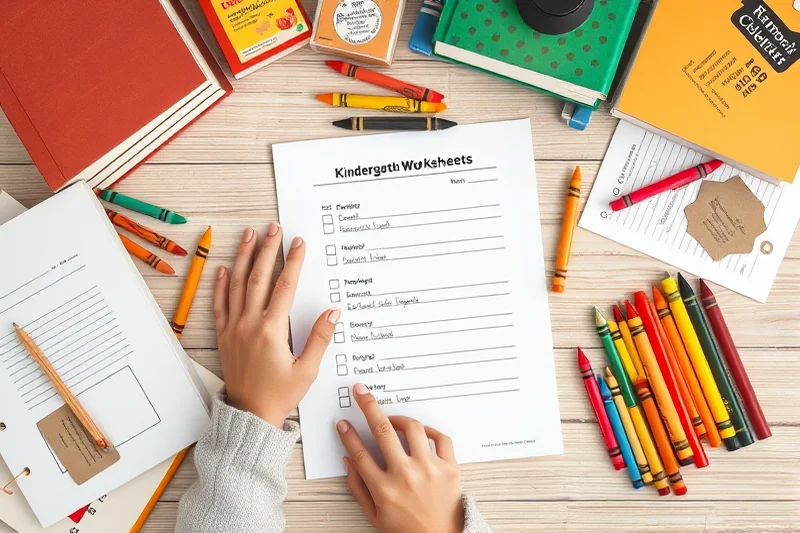 kindergarten worksheets for beginners checklist — Kindergarten Worksheets For Beginners Checklist (the finished result)