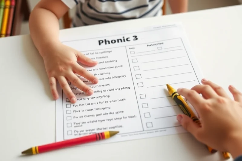 phonics activities preschool checklist — Phonics Activities Preschool Checklist (step by step)